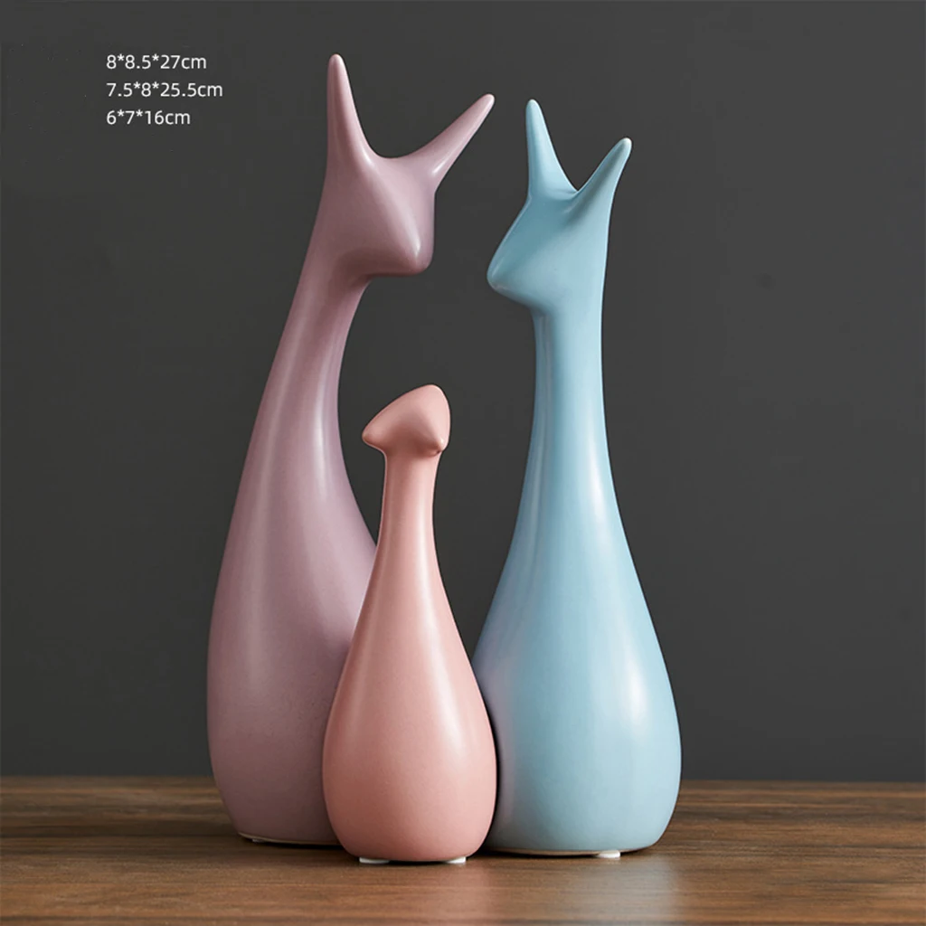 Шикарное искусство абстрактная скульптура Орнамент Дерево олень Статуэтка