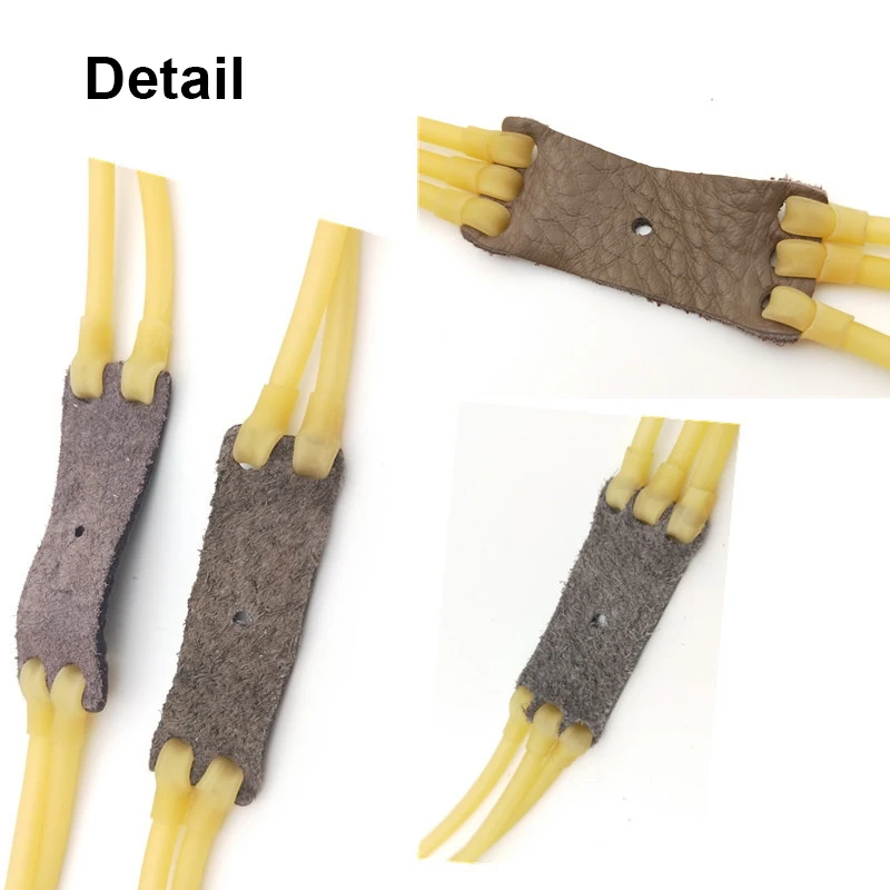 Рогатка замена кольца из белого золота с тяжелой тянуть натуральный ремешок