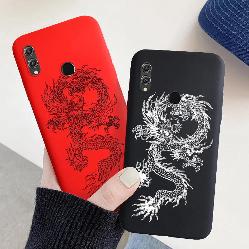 

Dragon Painted TPU Case For Huawei Honor 8X Cases Silicon Phone Fundas Honor 50 X8 10i 10 Lite 9X 8A 8C 8S 9A 9C Cover Funda
