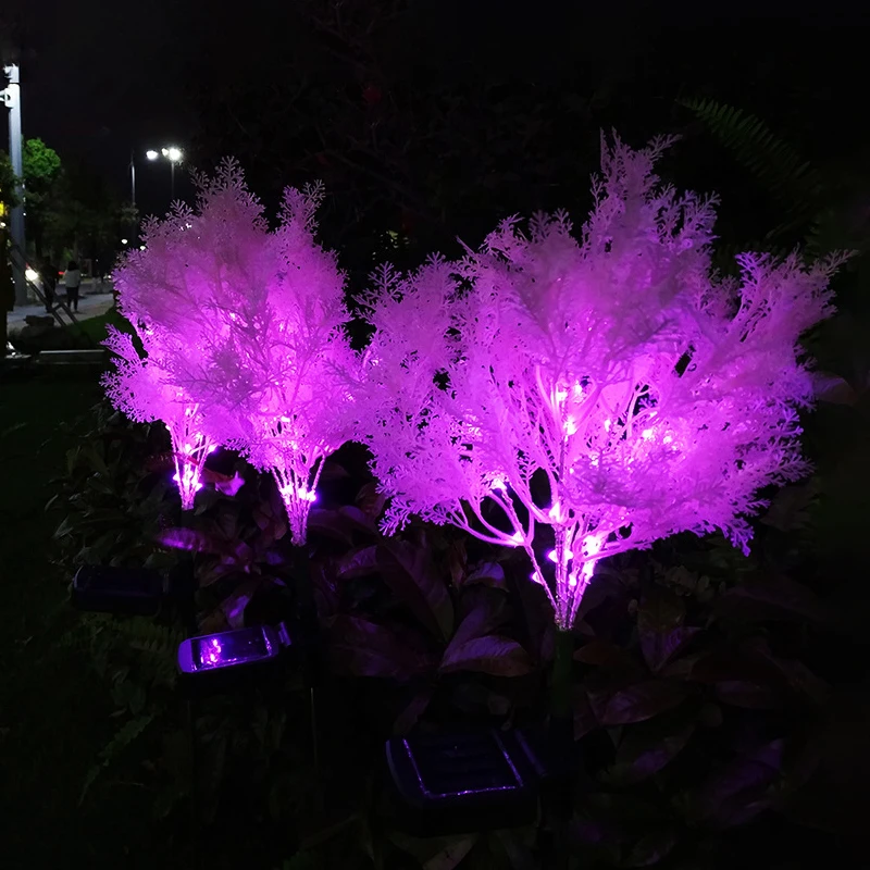 

Solar Light LED Rime Lawn Lamp Outdoor Waterproof Garden Courtyard Park Path Corridor Lawn Decorative Lighting 2pcs