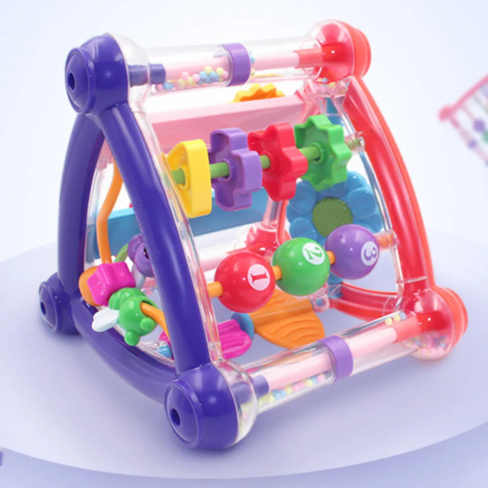 Infant Development Educational Hanging Toys Baby Activity Play Cube Toys ABS Plastic Safety Non-toxic For Newborn Rattle Toy