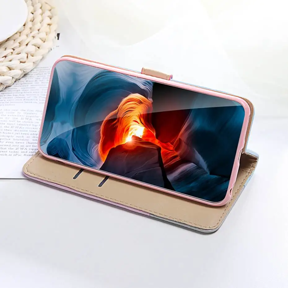 Hollow Leaf Pattern Leather Flip Case For Huawei P30 P20 Mate 30 20 Pro Lite P Smart Plus Y5 Y6 Y7 2019 2018 Honor 8X Phone | Мобильные