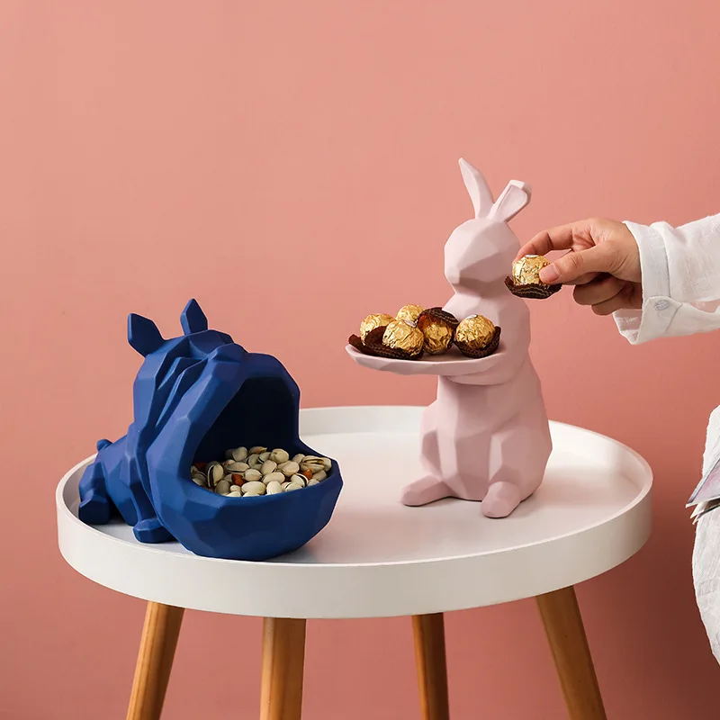 Скандинавский ящик для хранения украшений скульптура животных Керамическая