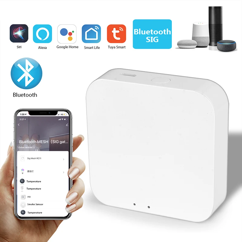 

Tuya Smart Gateway Hub Smart Bridge Smart Life APP Wireless Remote Controller Bluetooth-compatible Work With Alexa Google Home