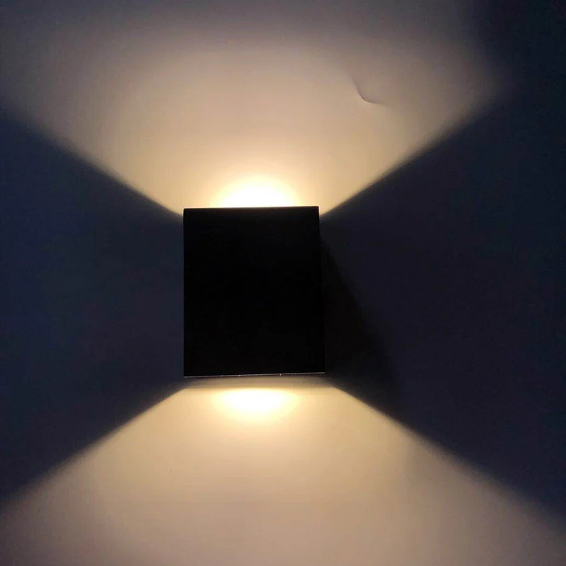 Уличная Водонепроницаемая настенная лампа QLTEG уличные серые светодиодный ные