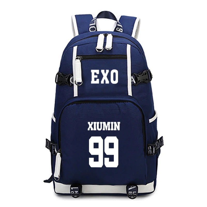 Kpop EXO рюкзак подростковый школьный модные школьные рюкзаки детские дорожные для