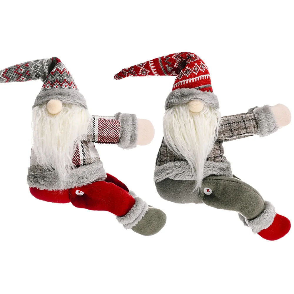 

Santa Claus Curtain Decorative Accessories Creative Curtain Buckle Curtain Button Christmas New Year Decorations Xmas Gifts