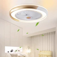 modern 50cm bluetooth application intelligent ceiling fan with lamp remote control lamp fan integrated interior decoration lamp