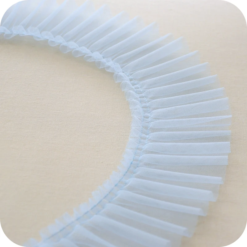 Сетчатая плиссированная кружевная лента 10 см сделай сам ткань для шитья и одежды