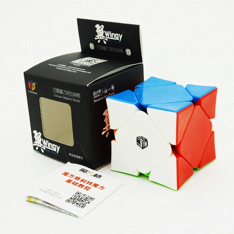 

Qiyi X-Man Design Wingy Magnetic Skewb Speed Cube 3x3 Concave Professional Magic Cube Puzzle Toys Gifts for Boys