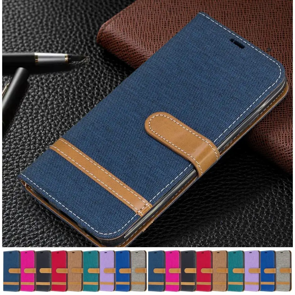 

Cute Denim Leather Case For Xiaomi Mi Poco X3 NFC F1 10T Note 10 CC9 Pro Redmi 7A 8A 9A 9C Note 9 8T 8 7 Pro 9S 7S Cover D07F