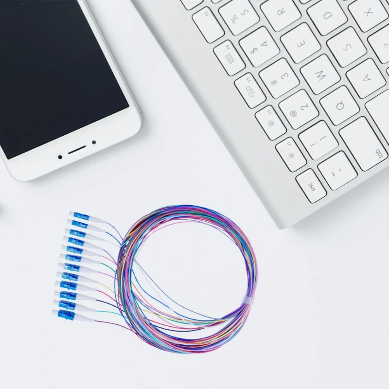 

KX4A 12 Colors SC/APC Bundle Pigtail-SM(9/125) Fiber Optical Patch Cord/Pigtail 1.5M Fanout Pigtails SM Simplex FTTH FTTX