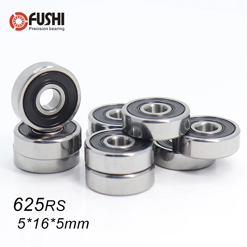 625RS подшипник ABEC-5(10 шт) 5*16*5 мм миниатюрные герметичные 625-2RS шарикоподшипники 625 2RS для VORON Mobius 2/3 3d принтер