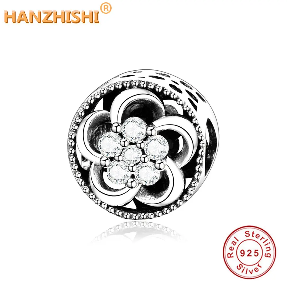 Шармы подвески для браслета pandora из серебра 925 пробы с фианитом|round beads|silver round