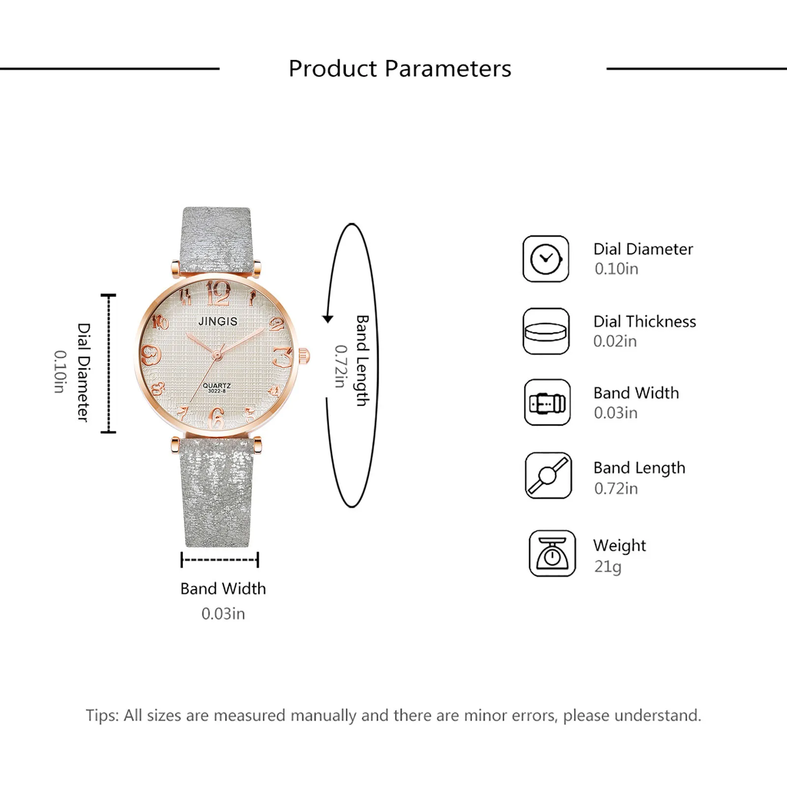 

JINGIS Fashion Trend Ladies Watch Leather Retro Style Ladies Watch montre femme relojes para mujer