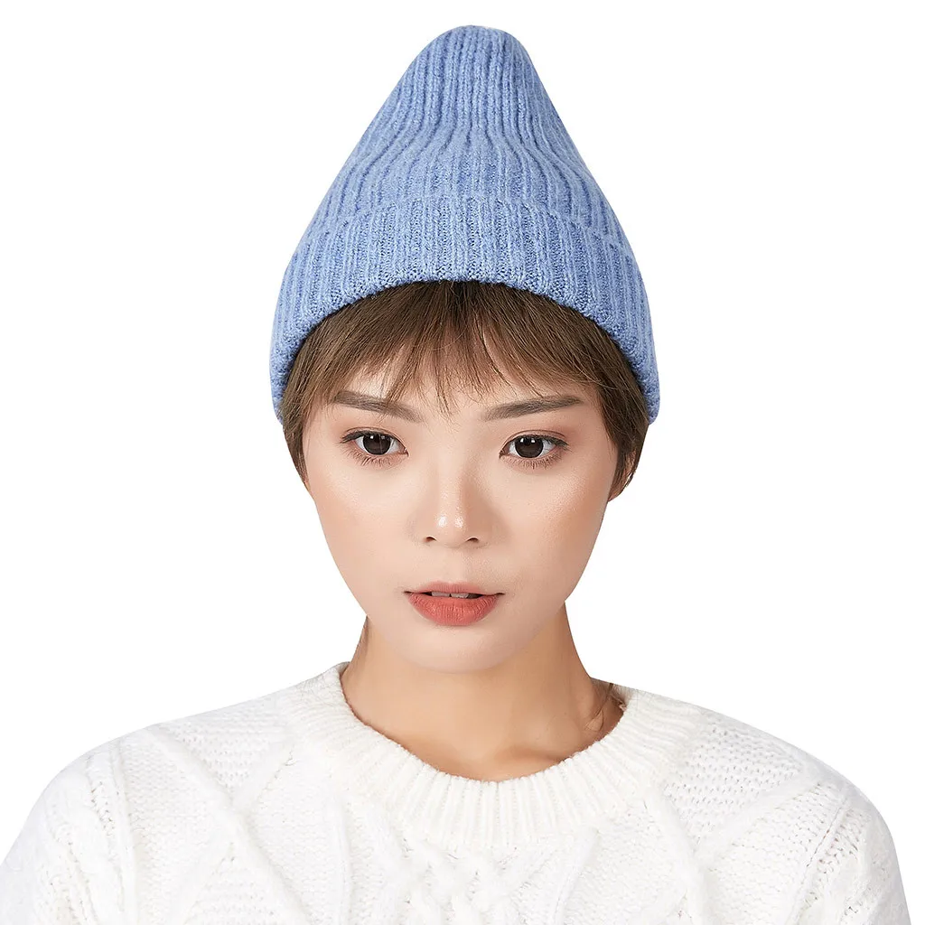 Головной убор с флисовой подкладкой Модный женский зимний воротник толстая