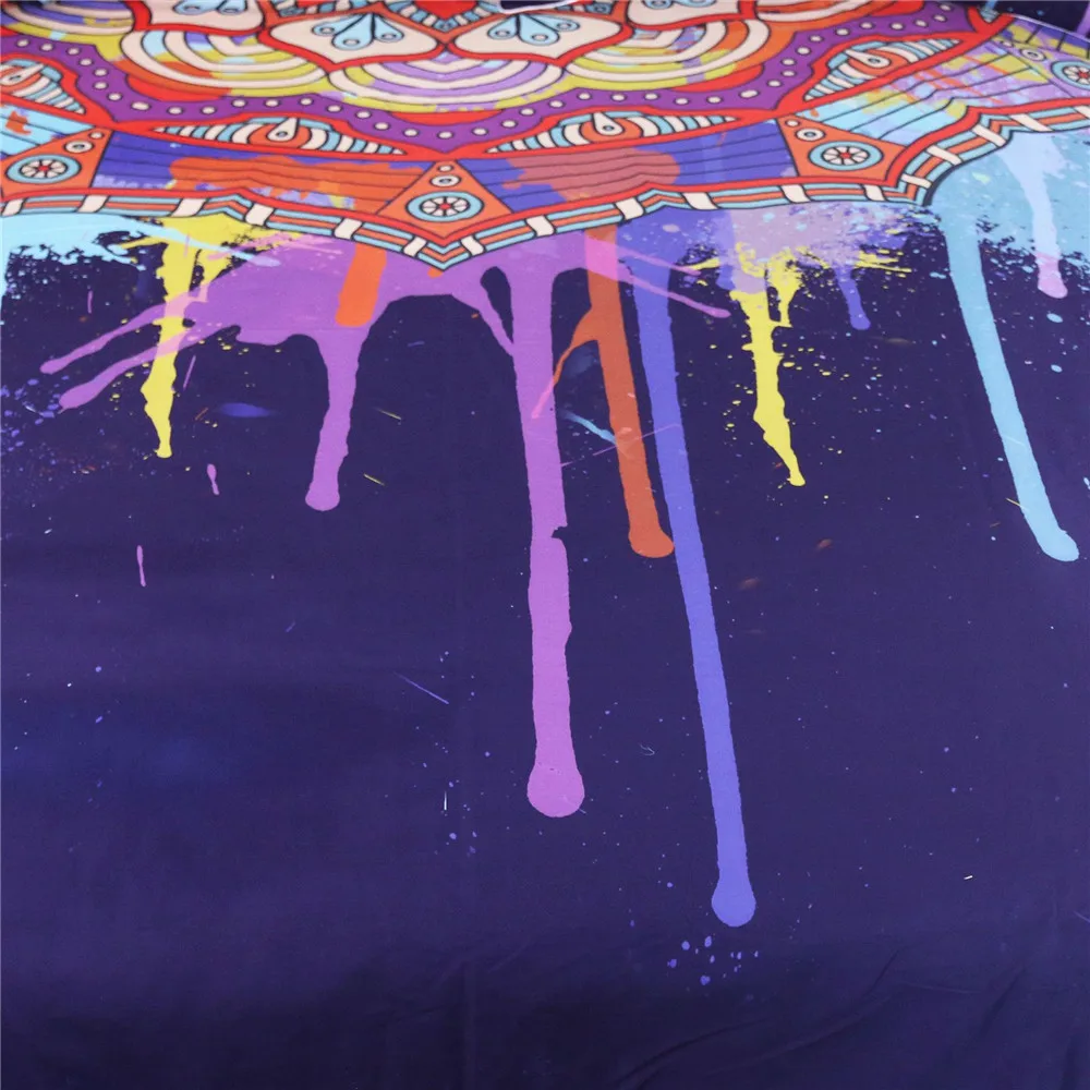 Красочный мраморный Комплект постельного белья пастельный розовый синий