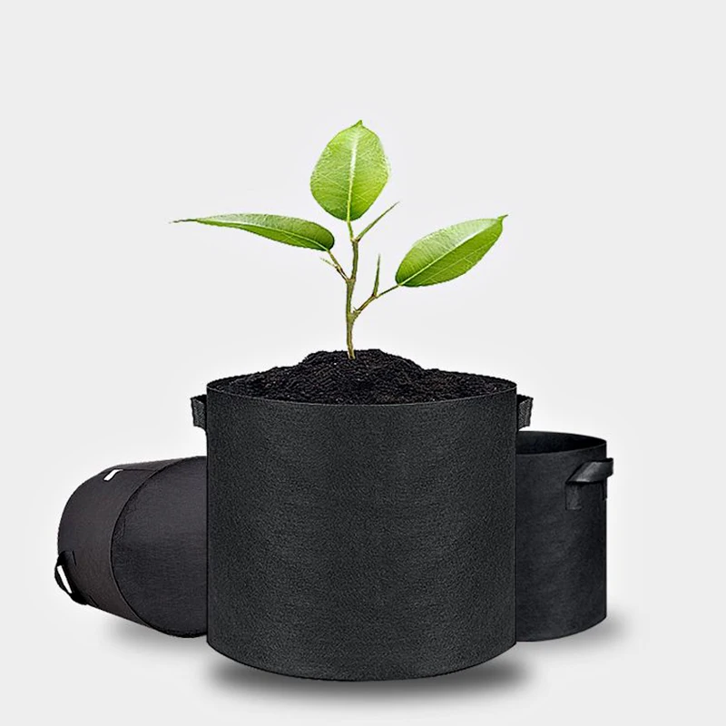 3/5/7/10 галлонов садовые мешки для выращивания из черной ткани комнатные растения
