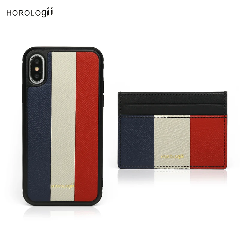Horologii CUSTOM Personalizd FREE for Iphone X XR 11 12 13 Pro Max Case with Card Holder France Flag Color Gift Package Dropship