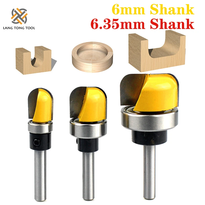 

Инструмент для резки LANG TONG LT008, 3 шт., чаша и лоток 1/2 дюйма, 3/4 дюйма, 1-1/8 дюйма, шаблонный маршрутизатор бит, для деревообработки