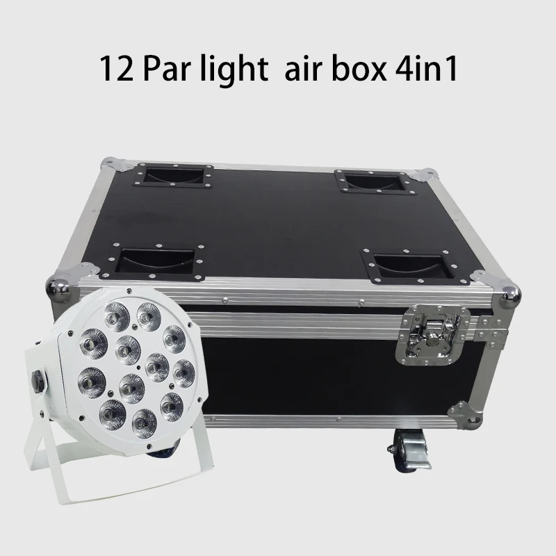 

12x12w led lamp beads 12x12W led Par lights RGBW 4in1 flat par led dmx512 disco lights stage dj equipment with flight case