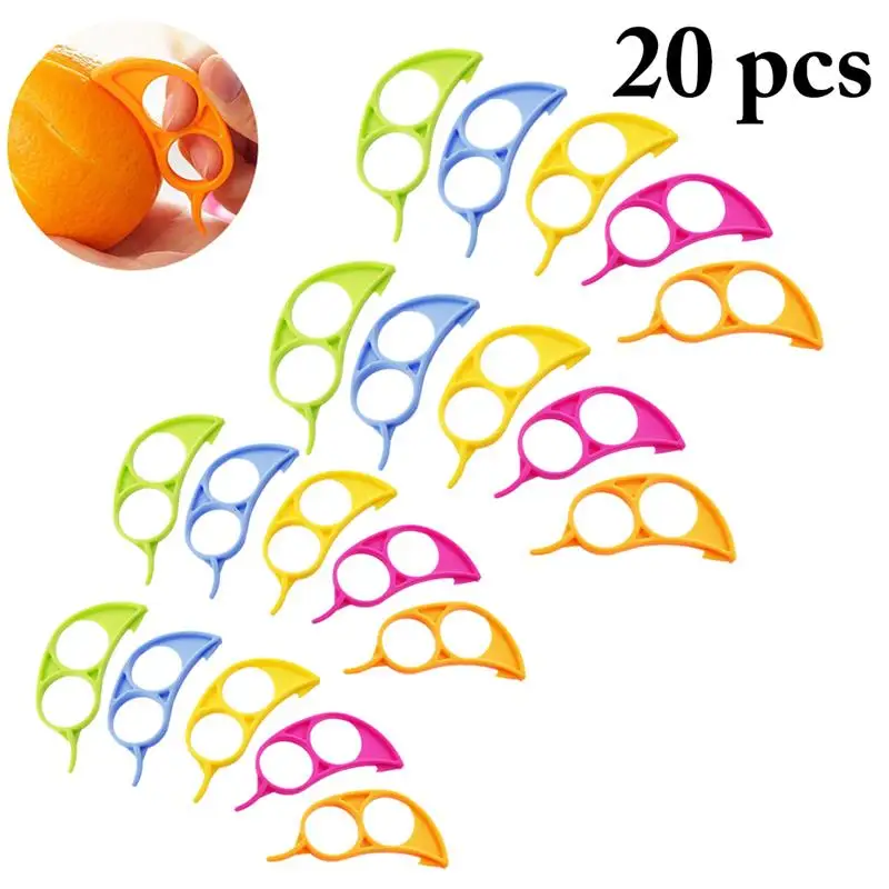 

20pcs Plastic Orange Peeler Useful Lemon Grapefruit Fruit Slicer Easy Peeler Stripper Remover Knife Kitchen Accessories