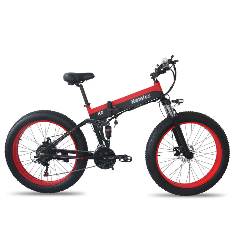 

26 inch fat tire electric bike 4.0 folding electric snow bike 1000w high power fat tire electric mountain bike fast e bike