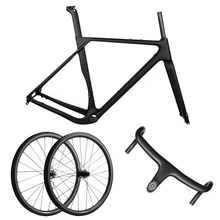 Spcycle Aero полный карбоновый гравий велосипедная Рама 700* 40C дисковый тормоз Велокросс набор для велосипеда+ набор колес+ набор руля Новинка