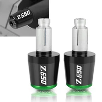 for kawasaki z650 z 650 2017 2018 2019 78 cnc motorcycle accessories handlebars bar ends grips slider with z650 logo