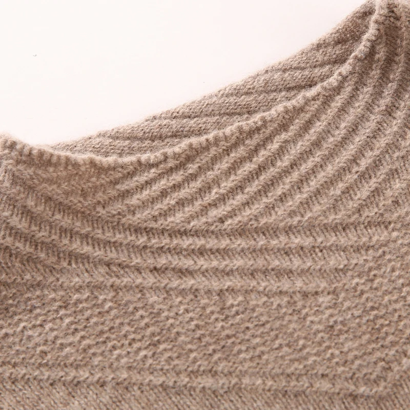 Женский новый кашемировый свитер осенне-зимний вязаный пуловер из чистой шерсти
