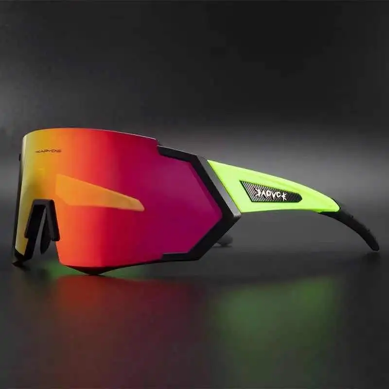 Outdoor Cycling Glasses for Men Sports UV400 Protection Goggles Sunglasses Women Mirror Color Lens MTB Accessories | Спорт и