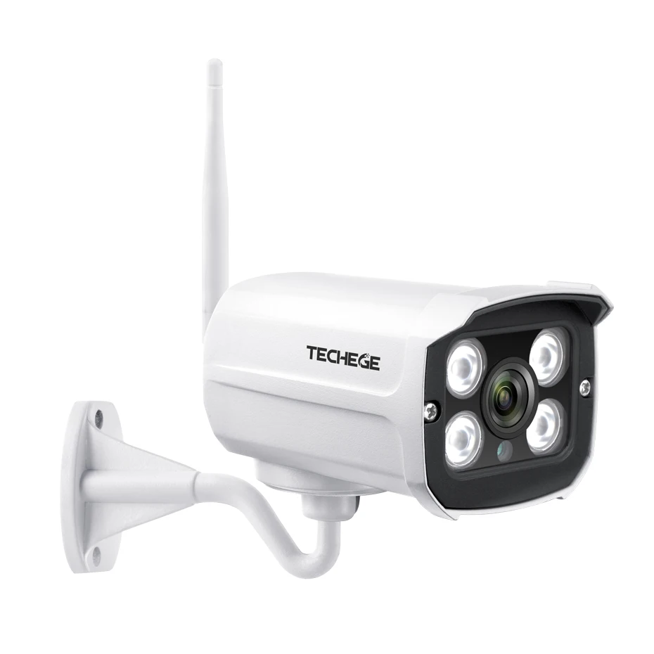 Techege HD 1080P беспроводная SD карта слот аудио IP камера 2.0MP wifi камера безопасности ночное видение металлическая Водонепроницаемая камера для улицы