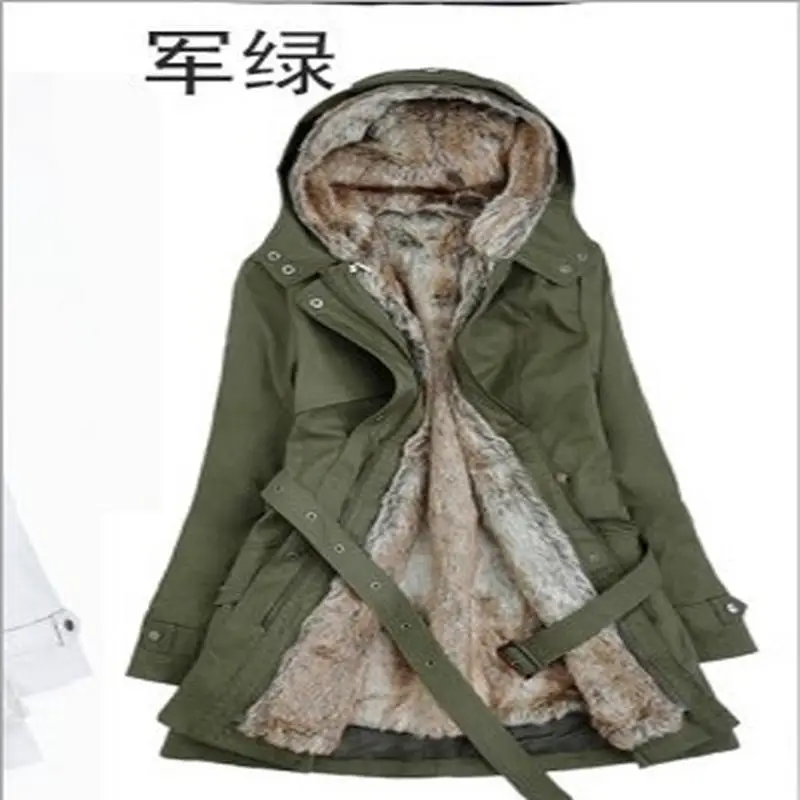 

trade wholesale Foreign 2021 autumn and winter clothing new maomaodan women's wear medium and long coat, slim fitting and cotton