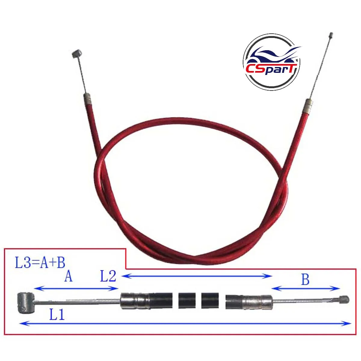 82 см 32 3 дюйма красный трос дроссельной заслонки мини мотоцикл квадроцикл
