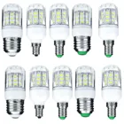 10x E27 E14 E12 E26 светодиодный лампы 5730 SMD 110V 220V DC 12V 24V 27 Светодиодный s 7 Вт светодиодный свет кукурузы лампы Рождественская лампа в форме свечи освещения