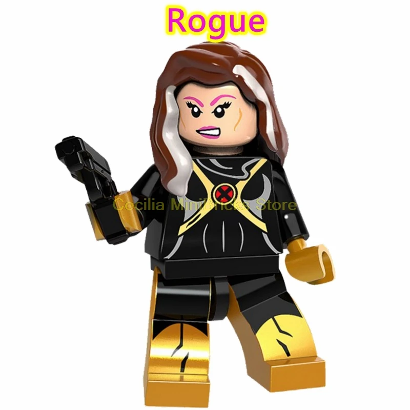 Rogue X-men Марвел Росомаха Жан Грей проф X Магнето Apocalypse Rogue Thanos строительные блоки игрушки для детей - Цвет: Rogue