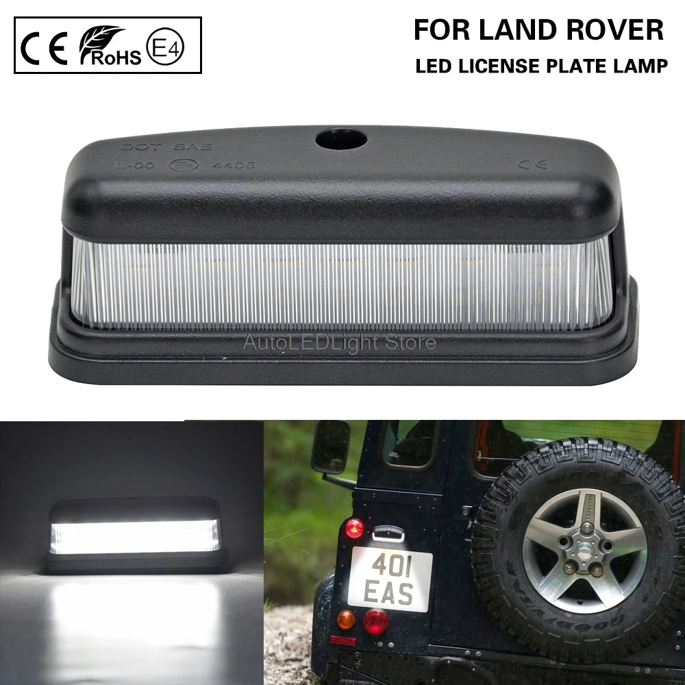 

1Pcs/Set License Plate Light Number Plate Lamp For Land Rover Defender 90 110 130 Series 2 2A 3