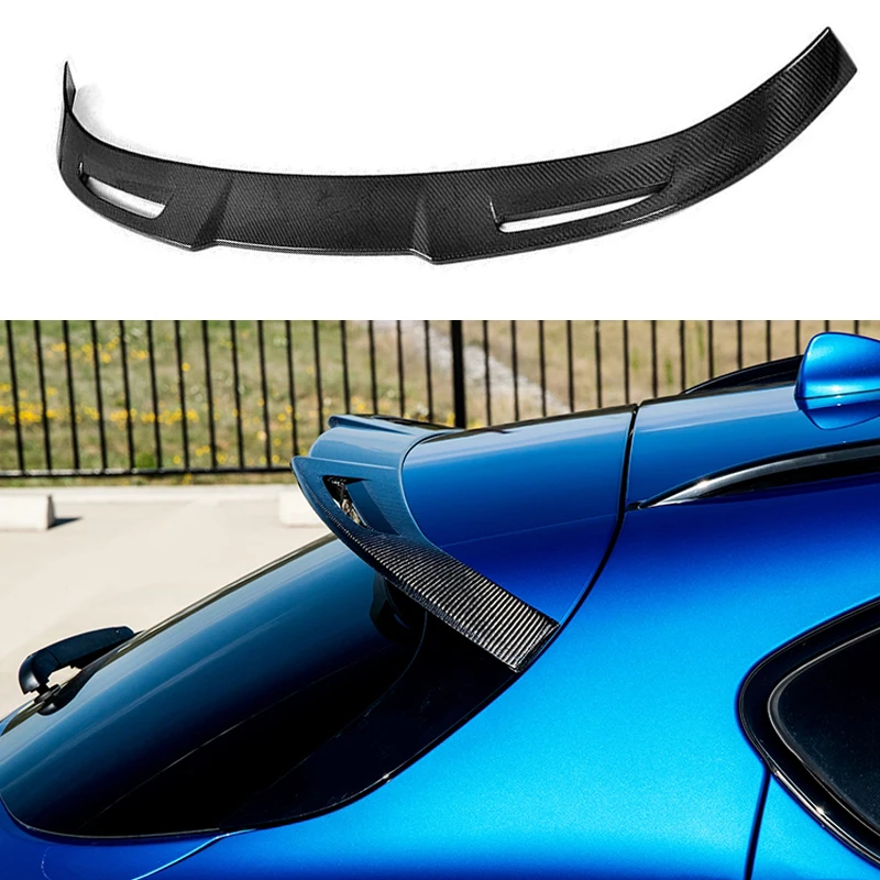 Спойлер для Alfa Romeo Stelvio задний спойлер из углеродного волокна черный багажника