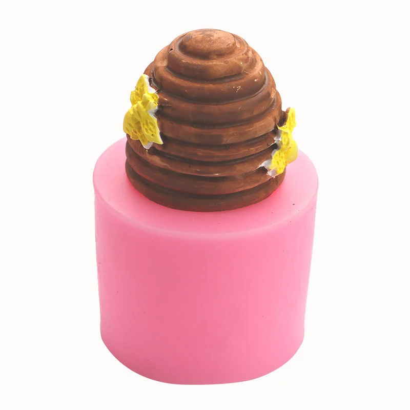 Силиконовые Формочки 3D Bee Honeycomb для свечей формы торта жаропрочная посуда фондан