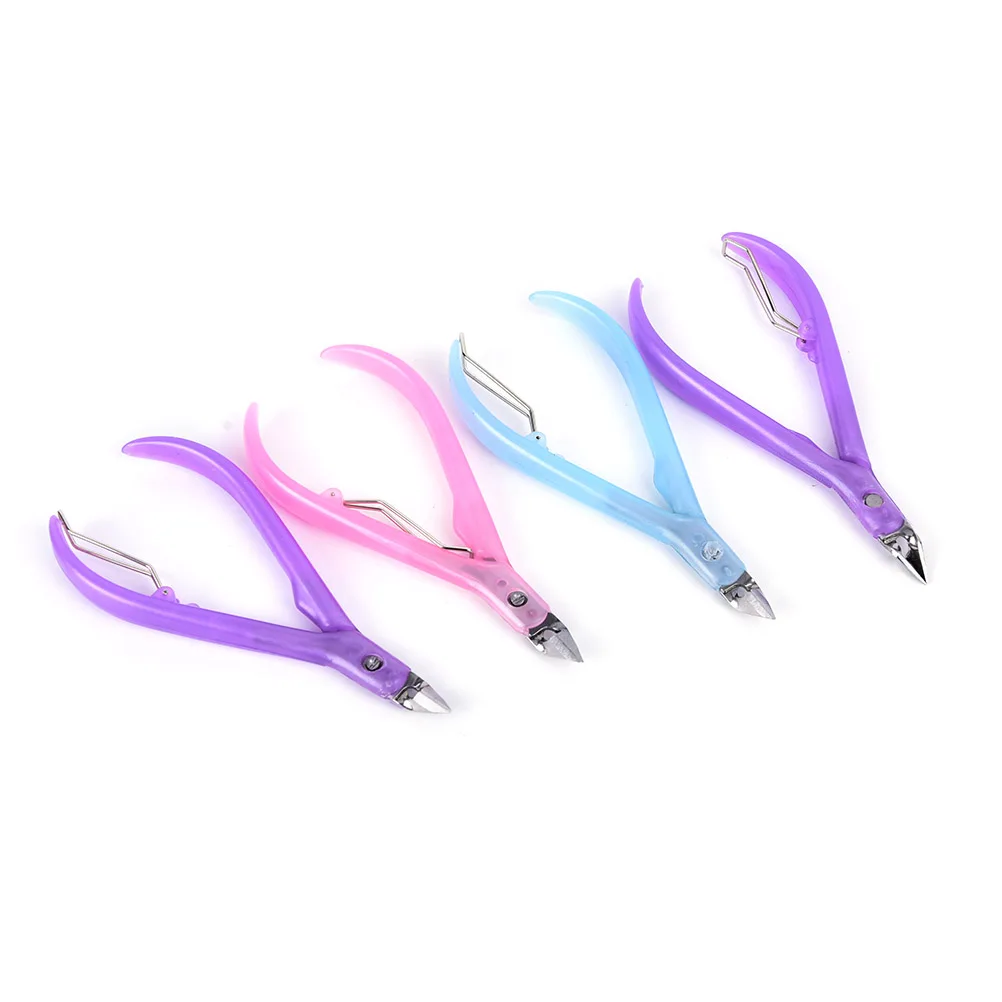 

Hot Random Color 1Pcs Manicure Stainless Steel Scissors Nail Cuticle Clippers