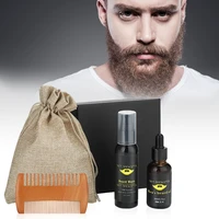 profession men beard care kit 100 pure natural moisturizing beard wash beard oil comb grooming health gift for men facial care