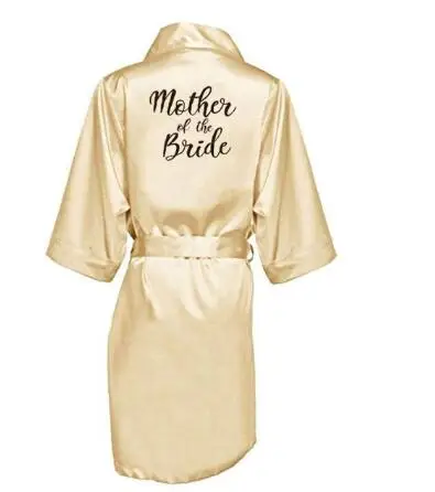 Атласные шелковые халаты размера плюс свадебные халат невесты платье подружки