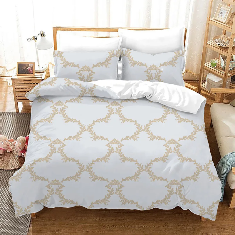 

Persian style three-piece bedding home textile quilt cover full size