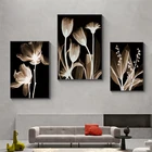 Современные белые растения, листья, цветы, настенная Картина на холсте, настенные картины для гостиной, скандинавские декоративные картины, современный декор