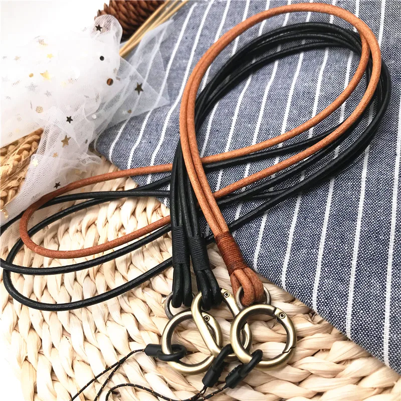 Ремешок для ключей из натуральной кожи ремешок с подвеской на шею мобильный