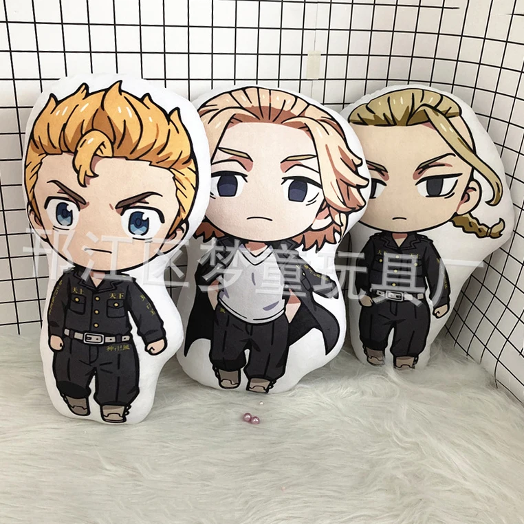 

10cm Anime Tokyo Revengers Plush Doll Ryūguuji Ken Takemitchy Soft Stuffed Cushion Mikey Plushie Pillow Kids Toys Doll