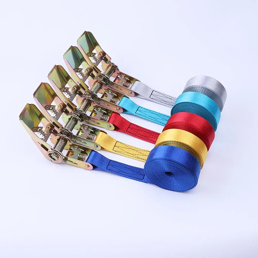 Ремень с металлической пряжкой 4 м прочный ремень храповым механизмом для