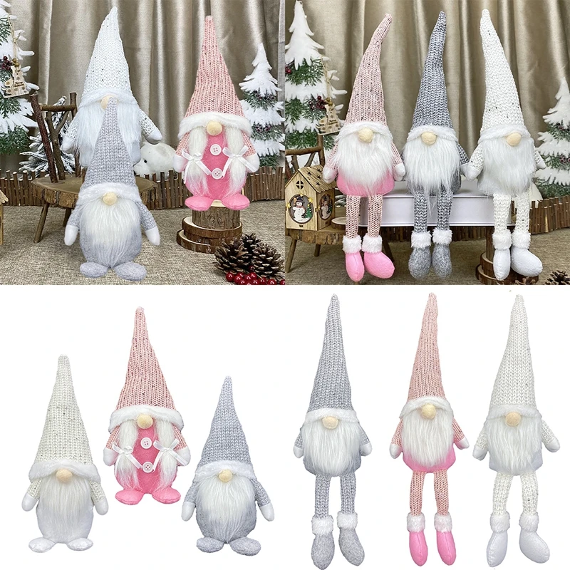 

Christmas Faceless Doll Santa Claus Xmas Tree Hanging Ornament New Year Gifts Table Decor Merry Christmas Decorations for Home