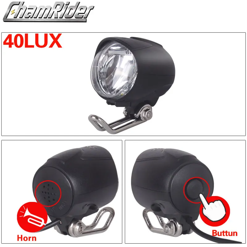 Бесплатная доставка 36 В 48 совместимый для е байка головной светильник хвост