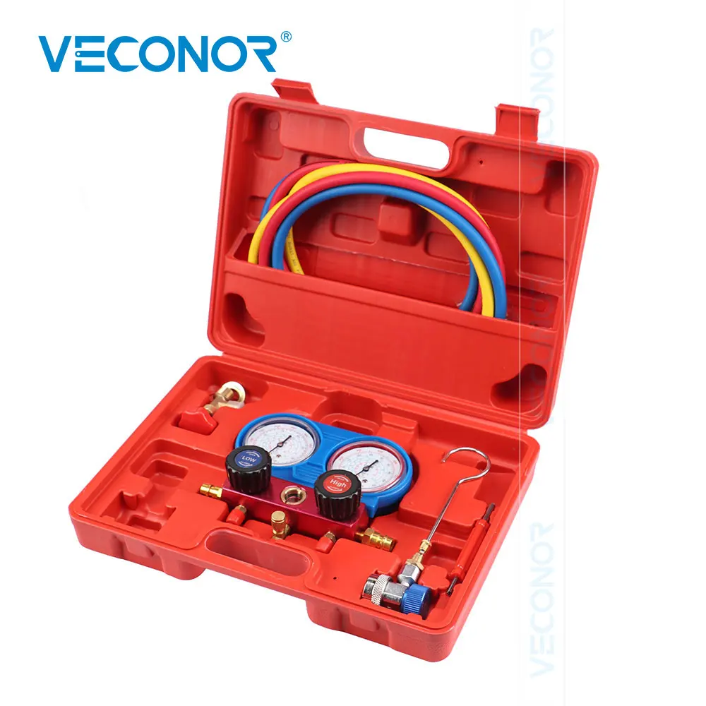 A/C Набор манометров для кондиционера Холодильный манометр набор со шлангом и